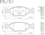 PASTILHA DE FREIO DIANTEIRA FRAS-LE - PD/505-CMAXX - BREAK