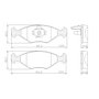 PASTILHA DE FREIO DIANTEIRA FRAS-LE - PD/598 -