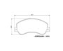 PASTILHA DE FREIO DIANTEIRA LONAFLEX - P-10 BENDIX