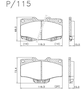 PASTILHA DE FREIO DIANTEIRA LONAFLEX - P-1101 -