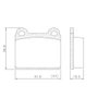 PASTILHA DE FREIO DIANTEIRA LONAFLEX - P-1483 -