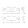 PASTILHA DE FREIO DIANTEIRA LONAFLEX - P-23 -