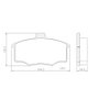 PASTILHA DE FREIO DIANTEIRA LONAFLEX - P-25 -