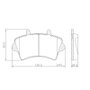 PASTILHA DE FREIO DIANTEIRA LONAFLEX - P-346