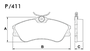 PASTILHA DE FREIO DIANTEIRA LONAFLEX - P-391-A -