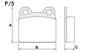 PASTILHA DE FREIO DIANTEIRA LONAFLEX - P-498-A -