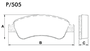 PASTILHA DE FREIO DIANTEIRA LONAFLEX - P-503 -