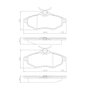 PASTILHA DE FREIO DIANTEIRA LONAFLEX - P-635 -  MAGENTIS