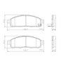PASTILHA DE FREIO DIANTEIRA LONAFLEX - P-77 -