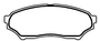 PASTILHA DE FREIO DIANTEIRO ECOPADS - ECO1316 -