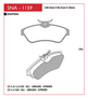 PASTILHA DE FREIO DIANTEIRO SPEED BRAKE - SNA-1158 - HOGGAR