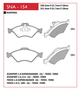 PASTILHA DE FREIO DIANTEIRO SPEED BRAKE - SNA-153 -