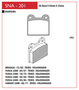 PASTILHA DE FREIO DIANTEIRO SPEED BRAKE - SNA-174 -