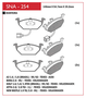PASTILHA DE FREIO DIANTEIRO SPEED BRAKE - SNA-253 -