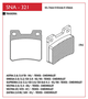 PASTILHA FREIO DIANTEIRO SPEED BRAKE SNA319 SISTEMA TEVES