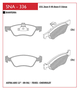 PASTILHA DE FREIO DIANTEIRO SPEED BRAKE - SNA-332 -