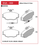 PASTILHA FREIO DIANTEIRO 205 TWINGO - SPEED BRAKE SNA-430