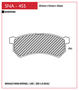 PASTILHA DE FREIO DIANTEIRO SPEED BRAKE - SNA-449 -