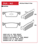 PASTILHA DE FREIO DIANTEIRO SPEED BRAKE SNA-462 SISTEMA TRW