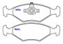 PASTILHA DE FREIO DIANTEIRO SPEED BRAKE - SNA-505 -