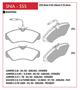 PASTILHA DE FREIO DIANTEIRO SPEED BRAKE - SNA-553 -