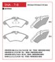 PASTILHA DE FREIO DIANTEIRO SPEED BRAKE - SNA-700 - CLASSE A