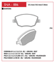 PASTILHA DE FREIO DIANTEIRO SPEED BRAKE - SNA-885 -  F