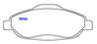 PASTILHA DE FREIO DIANTEIRO TRW - GDB3195 -