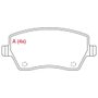 PASTILHA DE FREIO DIANTEIRO WILLTEC - PW961 -