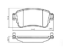 PASTILHA DE FREIO TRASEIRA FRAS-LE - PD/1570 -