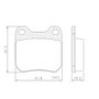 PASTILHA DE FREIO TRASEIRA LONAFLEX - P-362