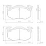 PASTILHA DE FREIO TRASEIRA LONAFLEX - P-38 -