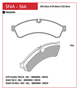 PASTILHA DE FREIO TRASEIRO SPEED BRAKE - SNA-566 - DAILY
