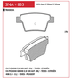 PASTILHA DE FREIO TRASEIRO SPEED BRAKE - SNA-848 -