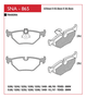 PASTILHA DE FREIO TRASEIRO SPEED BRAKE - SNA-856