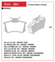 PASTILHA DE FREIO TRASEIRO SPEED BRAKE - SNA-875 - 2 S80 V70 XC70