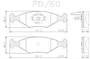 PASTILHA FREIO FIAT F19F