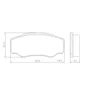 PASTILHA FREIO FIAT  F4L