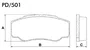 PASTILHA FREIO FIAT  F4L