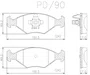 PASTILHA FREIO FIAT  F6L