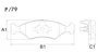 PASTILHA FREIO FORD FO21L