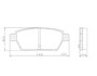 PASTILHA FREIO FORD FO25S