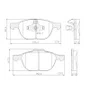 PASTILHA FREIO FORD  FO3L