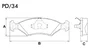 PASTILHA FREIO FORD  FO7L
