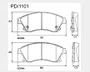PASTILHA FREIO GM G36L