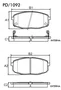 PASTILHA FREIO HYUNDAI  HY6L