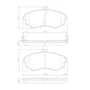 PASTILHA FREIO JAC MOTORS  JM2F