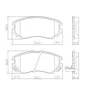 PASTILHA FREIO KIA K14F