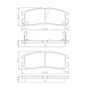 PASTILHA FREIO MITSUBISHI MI12C