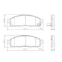 PASTILHA FREIO MITSUBISHI  MI2L